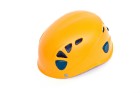 Yellow climbing helmet