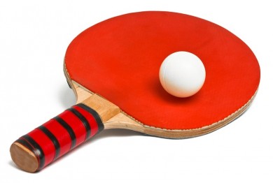 Red table tennis bat