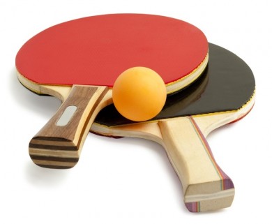 Set of two table tennis bats
